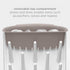 Countertop Ubbi Vertical Baby Bottle Drying Rack, Space Saving Drying Rack Baby Accessory, Taupe