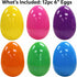 6 Inch 6 6" 4.25" GiftExpress Easter Eggs - Piece Extra Large x Assorted Color Fillable Plastic Eggs - Adult & Kid