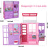 11.5-inch 2-Story 37 Doll House for Dolls, Foldable Dollhouse with pcs Furnitures & Accessories, Playhouse with Pet