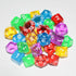 DND Dice 5×7 Sets - 35 Pieces Transparent Rainbow Polyhedral Dice for RPG MTG Table Game