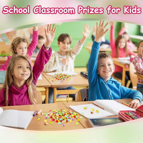 150Pcs JUNEBRUSHS Ice Cream Mini Erasers for Bulk, Cute Fruit Shaped Pencil Erasers for School Classroom Prizes