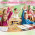 150Pcs JUNEBRUSHS Ice Cream Mini Erasers for Bulk, Cute Fruit Shaped Pencil Erasers for School Classroom Prizes