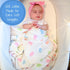 Swaddle Blanket, 100% Organic Cotton, Soft Muslin 47 x 47 Inches, Neutral Baby Blanket for Boys and Girls