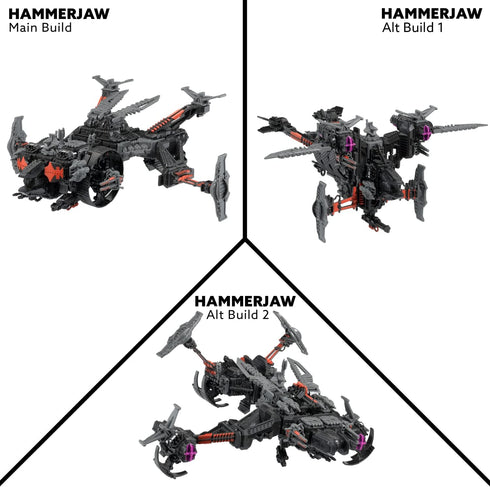 KOMPLEX Hammerjaw K.L.A.W. Gunship Building Toy Sets - 3 Builds, Ages 8+