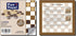 Classic Wood Checkers Stackable Pieces, Set of 26, Brown/Natural Colors, 1.125-Inch Wide