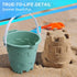 Set 3PCS Dilabnba Beach Sand Buckets Toys for Kids Toddlers, Plastic Castle Mold Pails Garden Tool Bath Toys