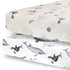 Pobibaby 2 Pack Premium Fitted Baby Boy Crib Sheets - Ultra-Soft Jersey Knit Ocean Crib Sheet (Seaside)