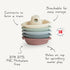 Set 5 mushie Stackable Bath Boats Toy (Petal) | Floating Bathtub Toys for Baby & Toddler, of | Made in Denmark