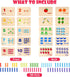 Counting 3 4 5 6 7 Wooden Numbers Peg Board for Kids, Montessori Math Toy for Toddlers, Math Manipulatives Preschool