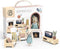 SPEEDY MONKEY Cozy Dollhouse Living Room Playset with Bunny Miniature FSC Wooden