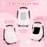 Baby Car Seat Cover, Windproof Carseat Cover for Infant Girls, Infant Warm Carseat Canopy with Double Layer Fabric