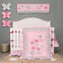 CribMATE Butterfly Nursery Room Canvas Wall Decor Pink Butterfly Baby Girl Nursery Decor Baby Girl Decorative Wall Arts