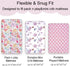 AMROSE 3 Pack Pack Set Soft Mini Crib Sheets, Microfiber N Play Sheets for Baby Girls, Silk Touch Gentle, Fitted