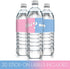 Gender Reveal Water Bottle Labels, 20 Count Pink and Blue Team Boy or Team Girl Stickers