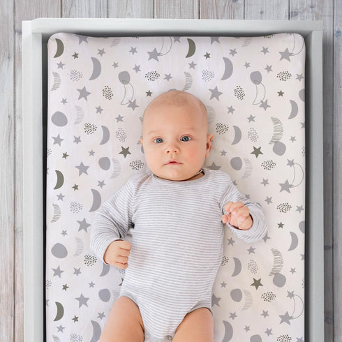 Set 3 The Peanutshell Baby Girl or Boy Changing Pad Covers of - Ultra Soft Baby Cover - Fits Standard Changing Table