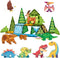 Magnetic Tiles Animals & Dinosaurs Toys, STEM Educational Building Blocks, Sensory Set