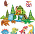 Magnetic Tiles Animals & Dinosaurs Toys, STEM Educational Building Blocks, Sensory Set