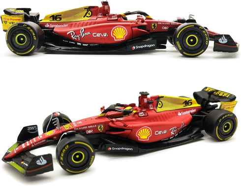 1/24 2022 F1-75 75th Anniversary #16 Charles Leclerc Alloy Luxury Diecast Vehicle Model Collection Gift