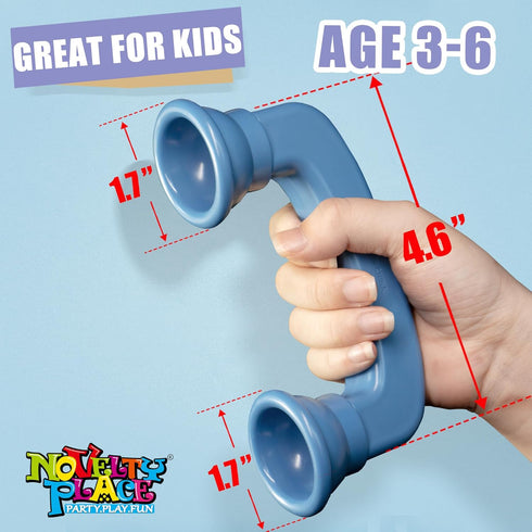 Novelty Place 4 Pack Whisper Phones, Speech Therapy Toys for Reading & Auditory Feedback, Small Sound Phones