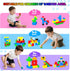 56PCS 3+ (1IN) Annexfun Magnetic Blocks for Toddlers,Magnetic Building Blocks Cubes,Montessori Preschool STEM Sensory