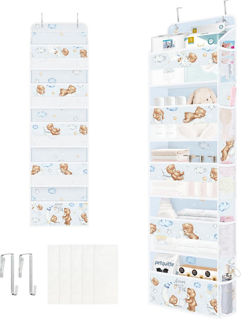 Clastyle Animals Over the Door Organizer Star Nursery Hanging Storage Organizer for