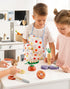 Set, Playset 3+, Set ROBUD Wooden Toy Food Cutting Play Food for Kids Kitchen Accessories Pretend Toy Food with Storage