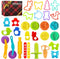 Yunerkita 29PCS Play Dough Tools Set, Kids Clay Molds Kit with Animal Letters
