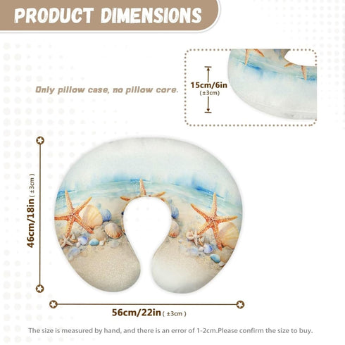 Nursing Pillow Covers - Starfish and Shells Design