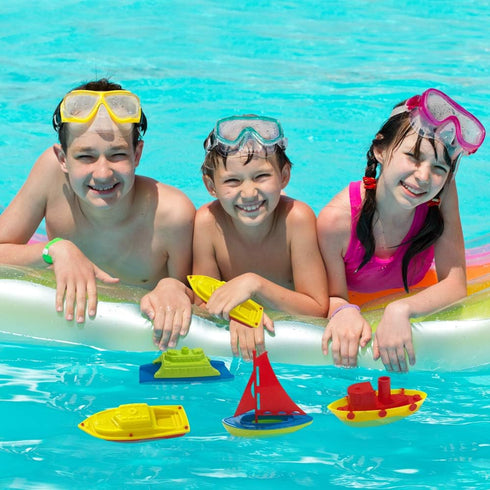 (4 Pack), 3-5, Summer ArtCreativity Toy Boats for Water Play, Pool Toys for Toddlers Floating Toddler Pool Toys