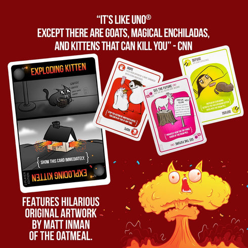 Exploding Kittens Original Edition - Hilarious Family Game Night Card Game for Ages 7+