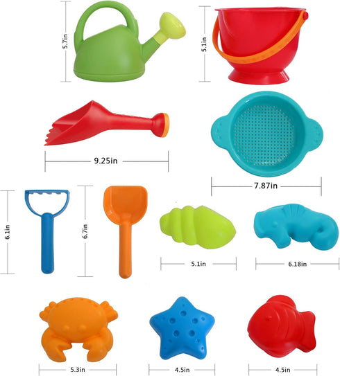 Set, Pack, Hape Beach Toy Essential Sand Toy Mesh Bag Included