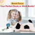 meowtastic Black & White Dog Weighted Stuffed Animals, 22 Inch 4.5 Pounds Plush Dog Stuffed Animals