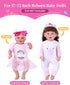 11 Playset 17-22 Inch BABESIDE PCS Reborn Baby Doll Clothes and for Baby Doll Girl Outfits Accessories with Nursing Pad
