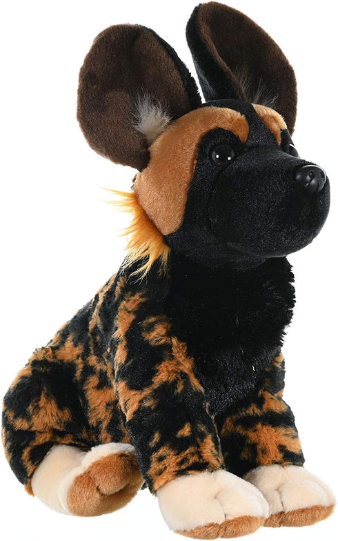 Wild Republic Cuddlekins African Wild Dog Plush, Stuffed Animal, 12 Inches - Gifts for Kids