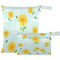 visesunny Sunflower Bee Daisy Green Leaf 2Pcs Wet Bag with Zippered Pockets Washable