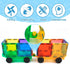 Magnetic Tiles Cars Construction Set - 4 PCS Educational Magnetic Building Blocks for Kids 3+