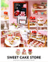 Kisoy Dollhouse Miniature with Furniture Kit, DIY 3D Wooden House Kit with Dust Cover, Handmade Tiny House Toys