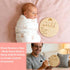 Set New Mom Gifts for Women, Pregnancy Gifts for New Parents,Gift with Swaddle Blanket & Easter Bunny Rattle, Baby