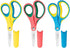 LIVINGO 5" Kids School Scissors: Small Safety Scissors, Soft Handle for Right Left Handed Use, 3 Pack