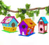 hapray 4 Pack Bird House Crafts for Kids Ages 5-12, Buildable DIY Birdhouse Kit for Summer Arts Projects