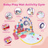 Set 0 1 2 3 4 5 6 7 8 9 10 11 12 Baby Gym Play Mat, Musical Activity Center for Baby, Baby Rattles Toys with Storage