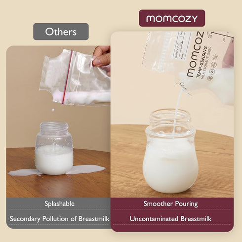 Momcozy Momcozy 8Oz Natural Breast Pump Wipes & Breastmilk Storage Bag