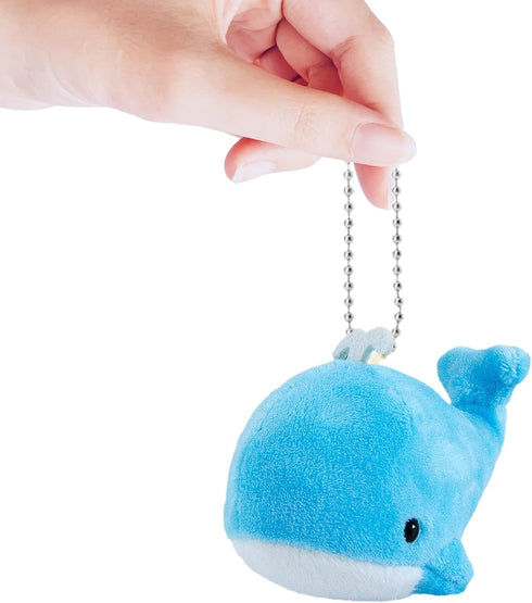 Whale Plush Toy Set BB Funhouse 6 Packs Soft Easter Animal Stuffed Plush Key Chain Set for Kids, 3.14inch