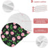 GOODOLD Set 2 Pack Black Rose Pattern Muslin Baby Burp Cloths - Super Absorbent and Soft Burping Rags - Cotton Burp