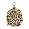 Leopard Print Round Pacifier Storage Case with Zipper, Portable Pacifier Case for