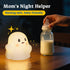 Color-Changing/30-Min Rechargeable Night Light for Kids - Silicone Lamp with Touch Sensor for Kids Room - LED Squishy
