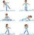 Ecore Fun 3-Pack 18 Inch Doll Clothes, Sports & Gymnastics Outfit Sets with Vest Suit, Yoga Mat and Towel