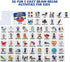 CHEFAN Classroom Brain Break Activities Board, Exercise Cards for Kids, PE Cards for Play