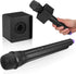 Gadpiparty Fake Microphone Model - 2pcs Realistic Mic Toy with Mic Flag for Kids Pretend Play Party Favors
