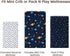 3 Pack Pack Pack PHF Soft Mini Crib Sheets, Space Silky N Play Sheets for Baby Boys Girls Neutral, Universal Fit for N